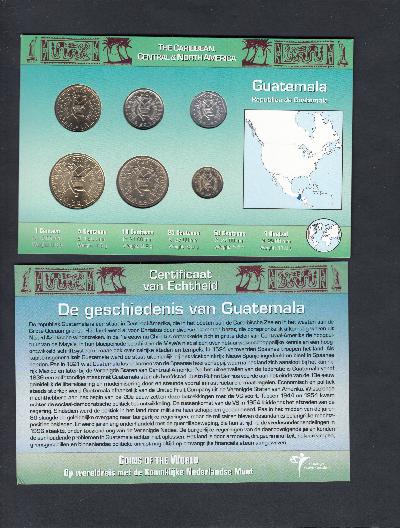 Beschrijving: 1,91 Quetzal Set(6)